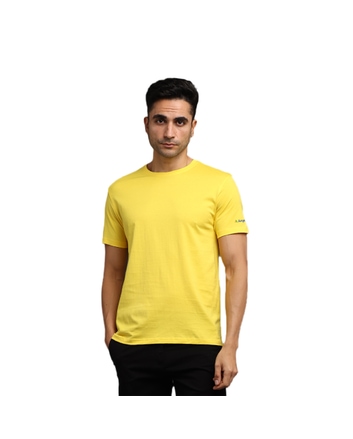 Men's Round Neck A1 T- Shirt - Yellow